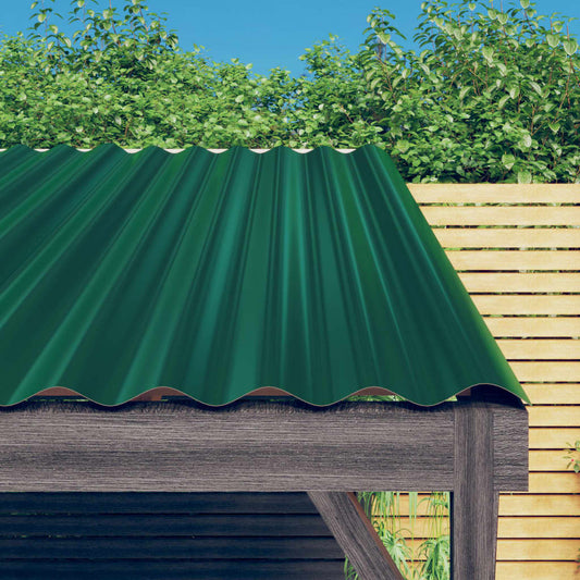 vidaXL Roof Panels Roofing Material Sheet Garage Sheds Powder-coated Steel-10